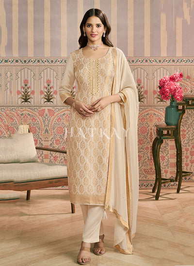 Off White Salwar Kameez