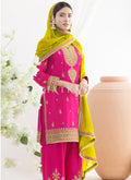 Buy Rani Pink Farshi Salwar Suit In USA