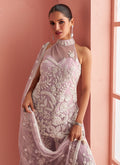 Mauve Purple Latest Sharara Suit Collection - Hatkay