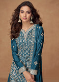 Buy Turquoise Wedding Sharara Suit In Germany