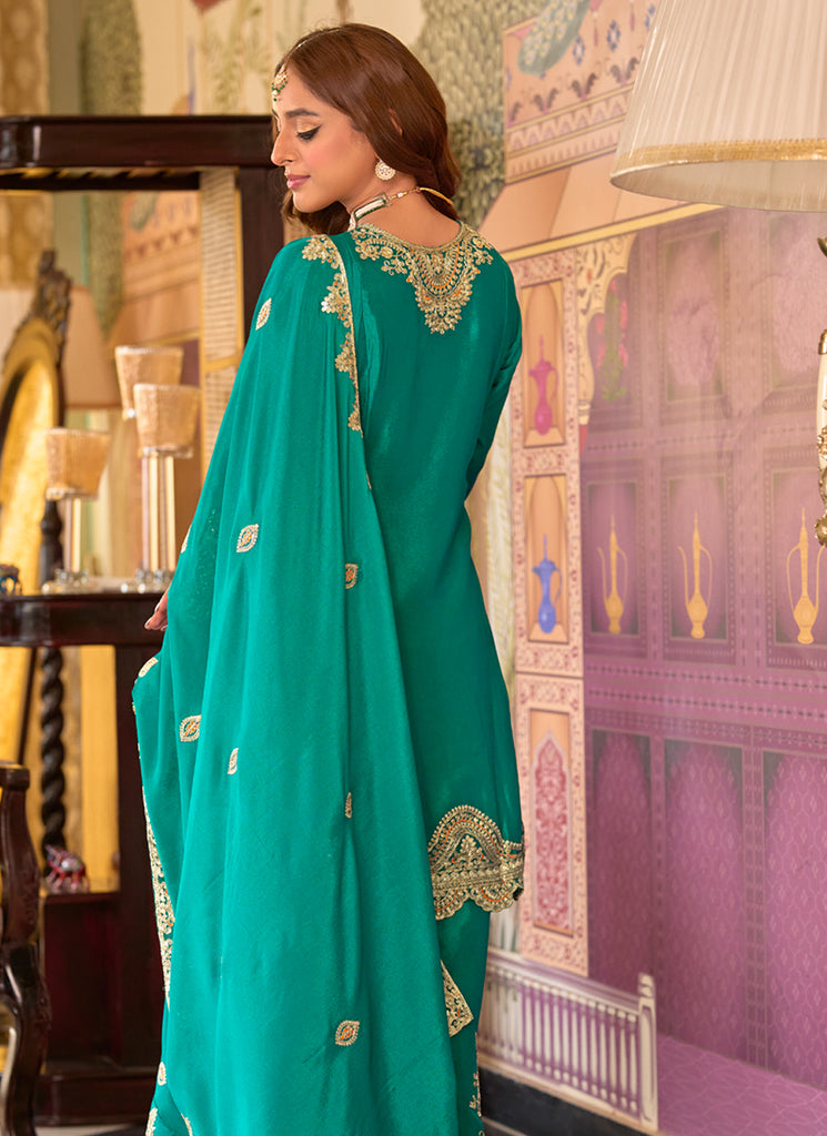 Buy Turquoise Sharara Suit In Australia