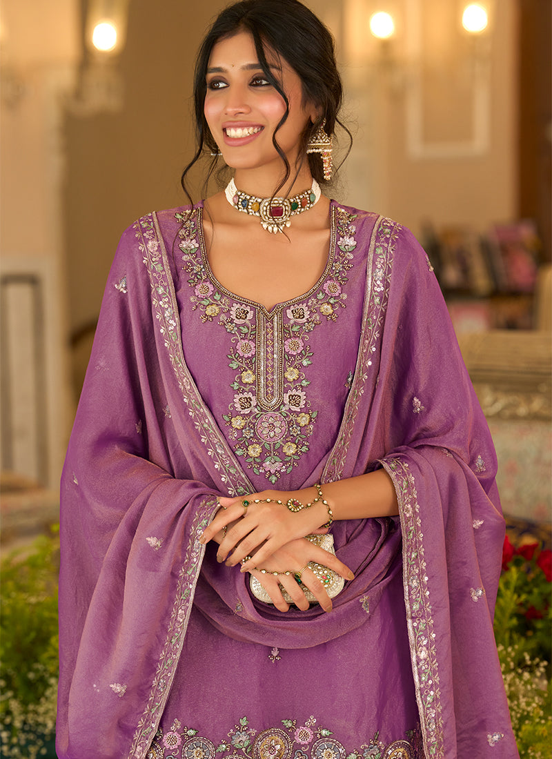 Buy Pink Multi Sharara Suit In UK