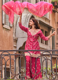 Buy Magenta Pink Sharara Suit Online