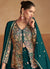 Buy Dark Green Jacket Style Sharara Suit In UK