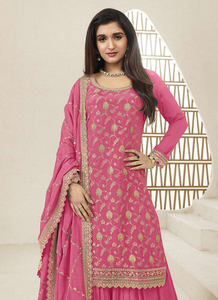 Shop Fuchsia Pink Sharara Suit In Singapore