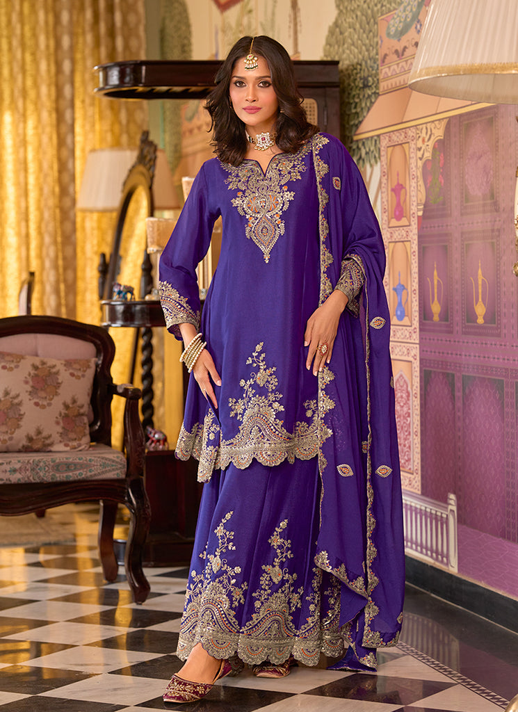 Shop Violet Sharara Suit Online