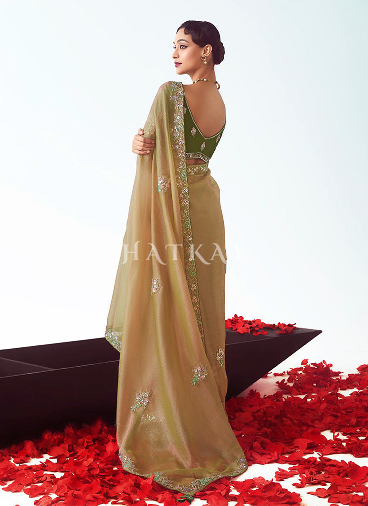 Shop Stunning Yellow Saree in UK