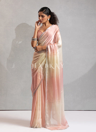 Peach Silk Saree