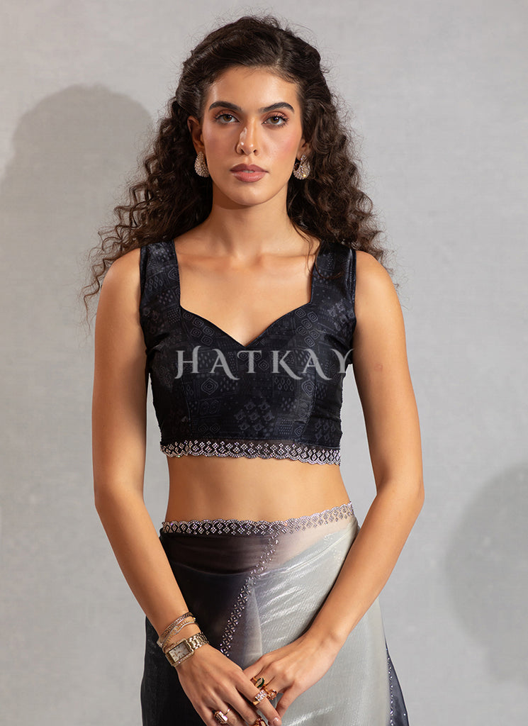 Buy Beautiful Black Sarees for Party