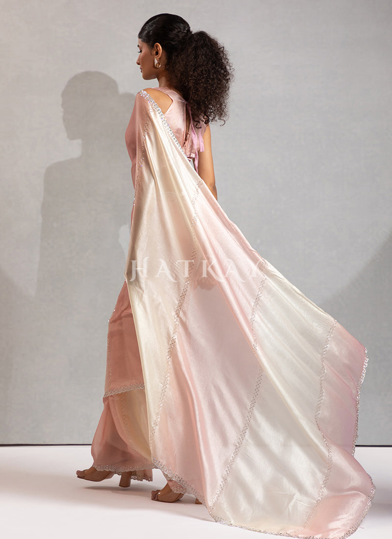 Buy Beautiful Peach Sarees for Weddings 