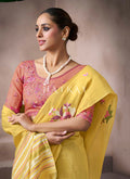 Buy Yellow Saree In USA