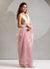 Buy Light Pink Organza Saree In UK