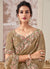 Buy Copper Beige Wedding Saree And Blouse For Engagement In USA