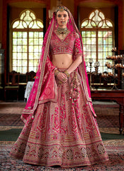 Magenta Pink Wedding Lehenga Choli