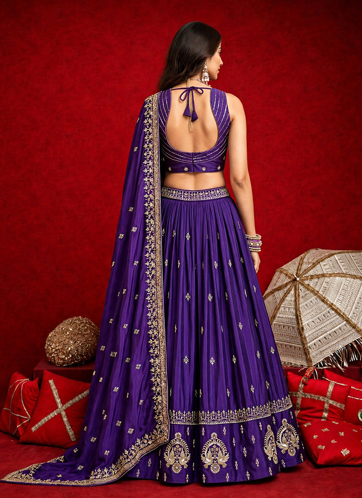 Buy Purple Lehenga Choli In USA