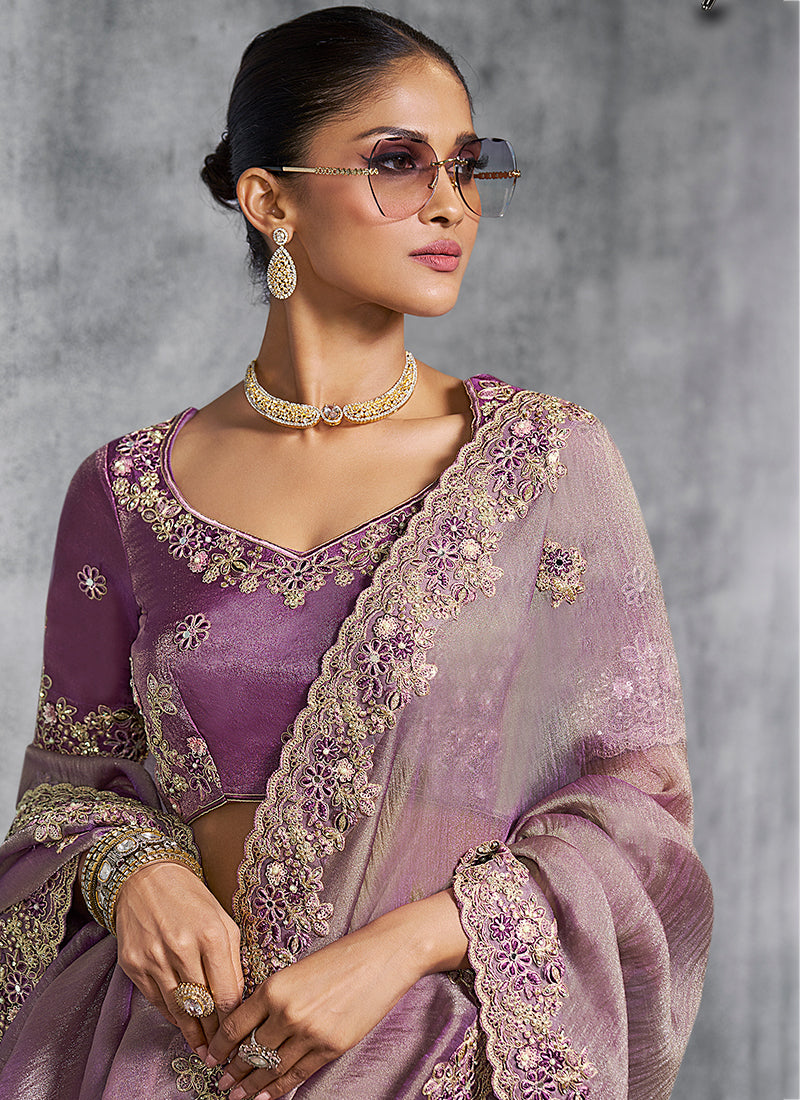 Shop Purple Saree Engagement Sarees
Online