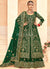 Green Embroidery Slit Style Anarkali Lehenga