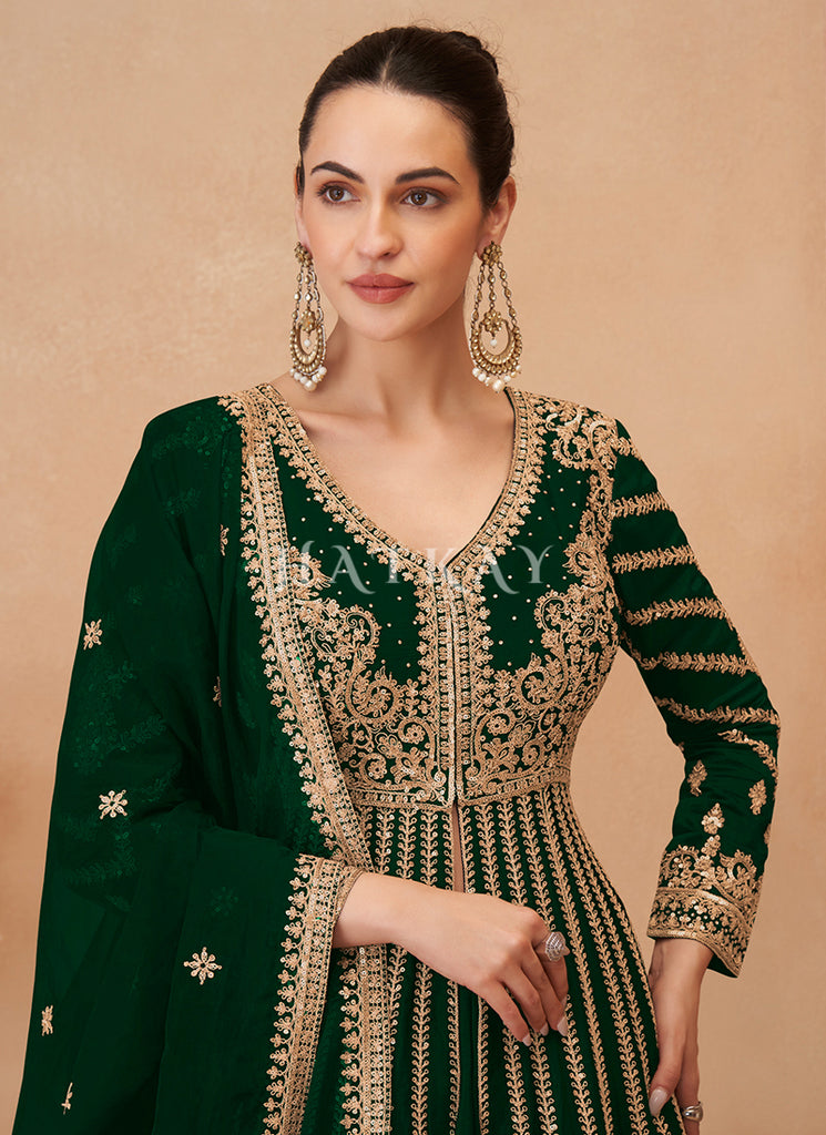 Green Anarkali 