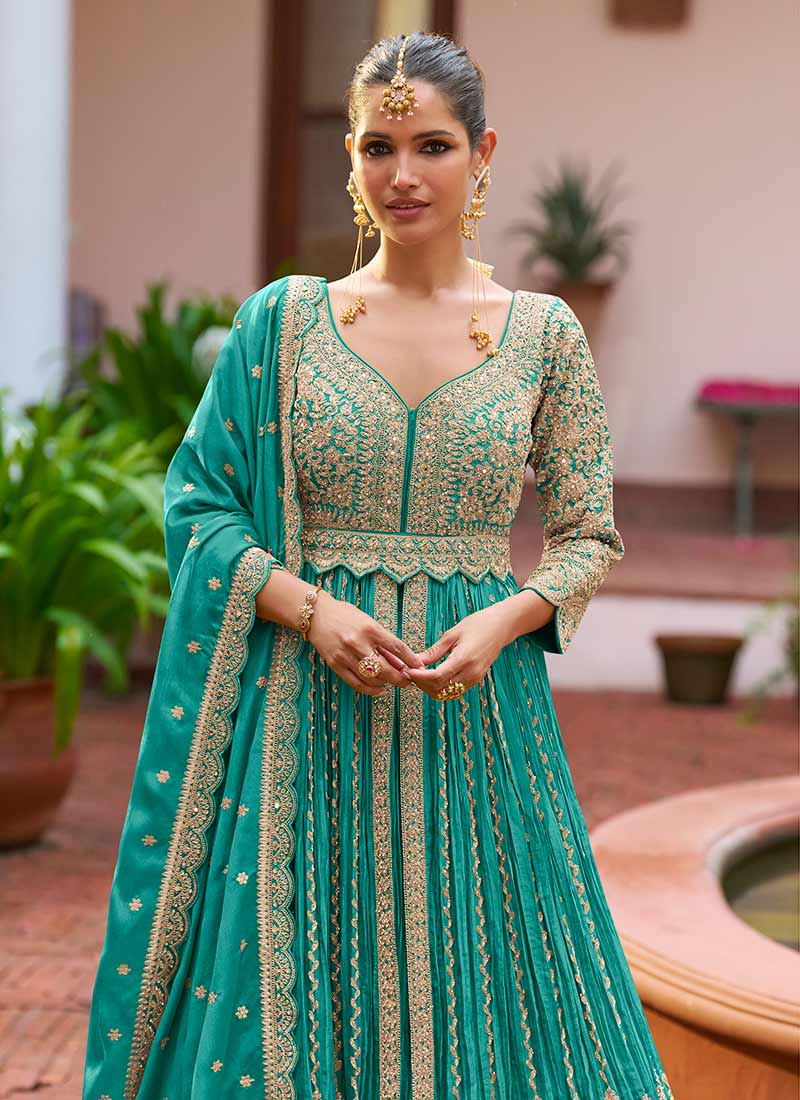 Buy Turquoise Lehenga In UK