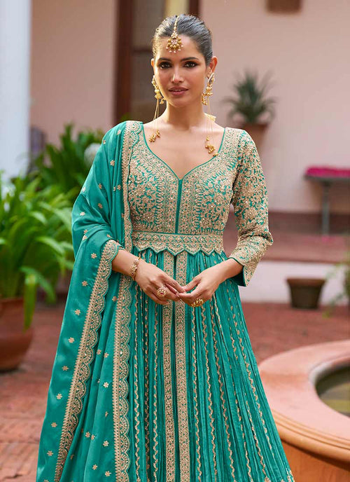 Buy Turquoise Lehenga In UK