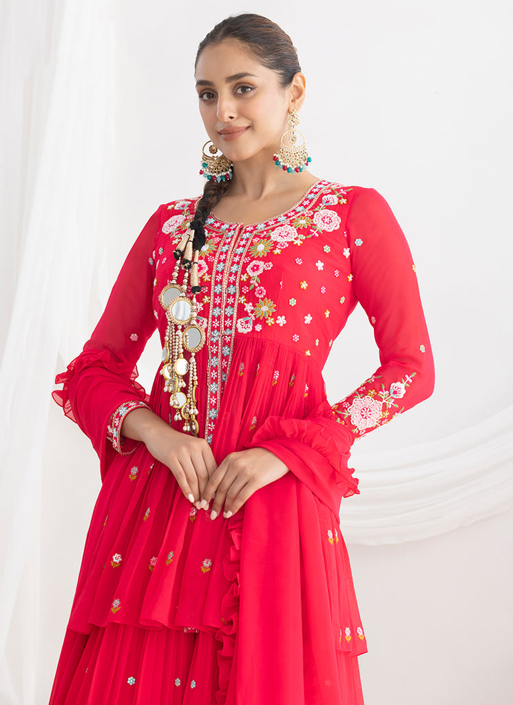 Buy Anarkali Lehenga Suit In USA
