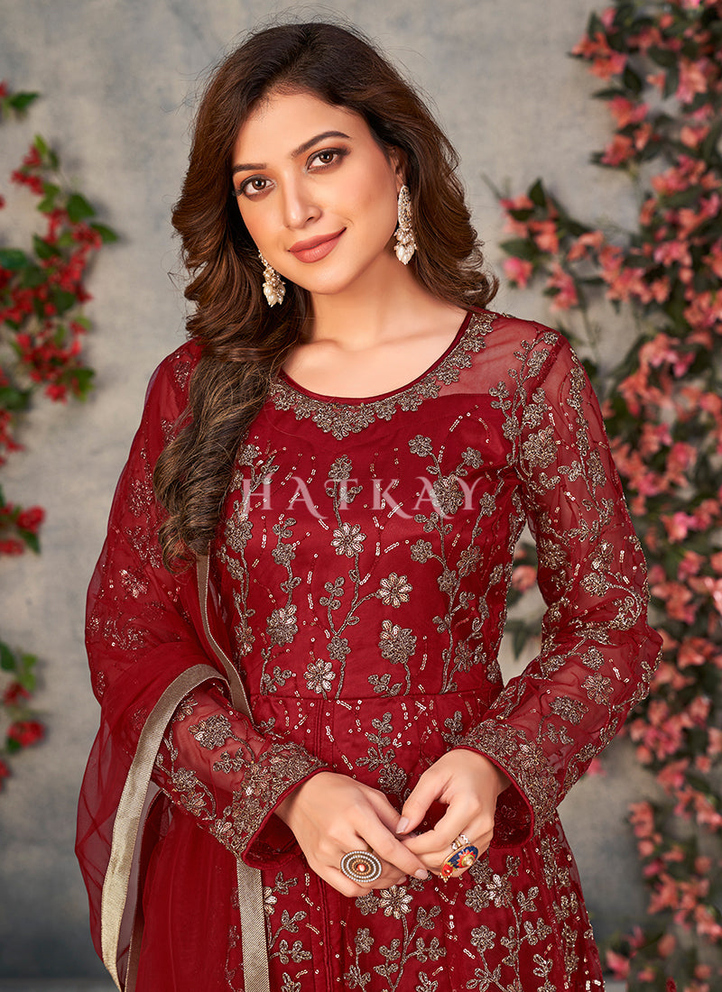 Buy Anarkali Pant Suit