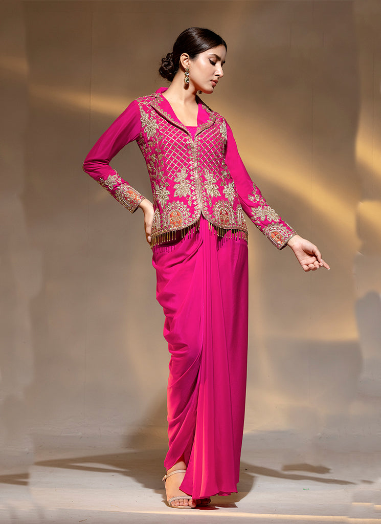 Buy Draped Skirt Co-Ord Set In Canada