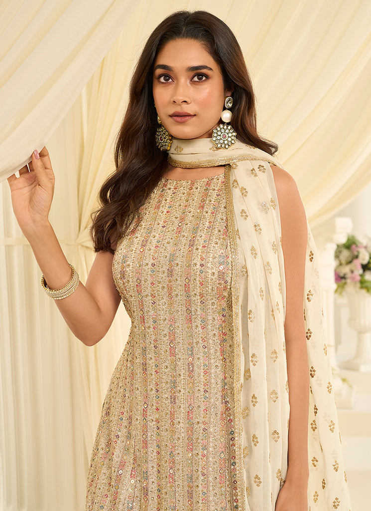 Buy Gharara Style Suit 