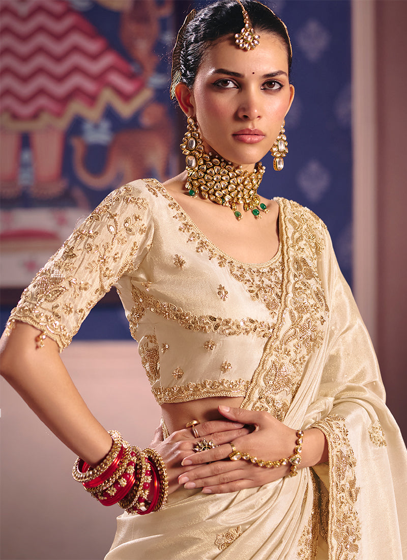 Buy Tissue Silk Saree