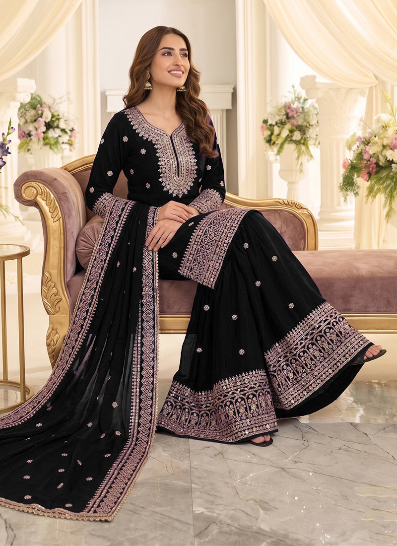 Buy Gharara Style Suit