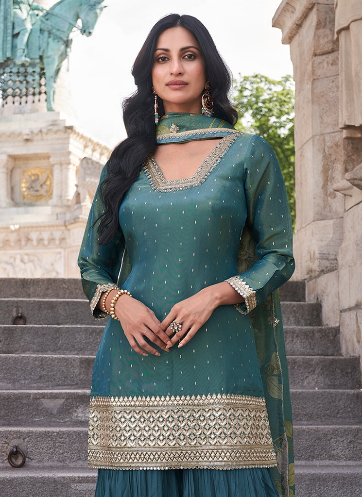 Buy Gharara Style Suit