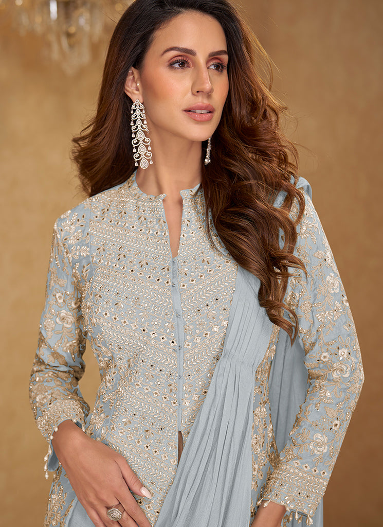 Buy Blue Saree Online In USA