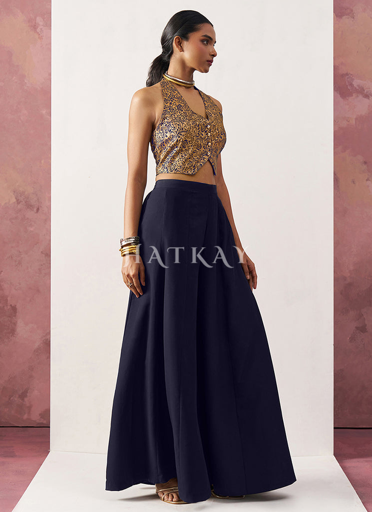 Buy Waistcoat Sharara Suit