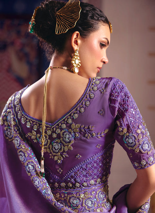 Buy Tissue Silk Saree In Canada