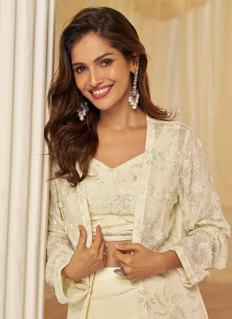 Buy Jacket Style Indo Western Set