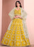 Yellow Embroidery Wedding Lehenga Choli