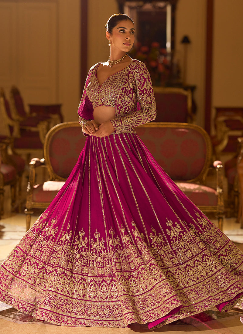 Latest Jacket Style Lehenga