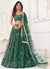 Bottle Green Traditional Wedding Lehenga Choli