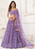 Lavender Traditional Wedding Lehenga Choli