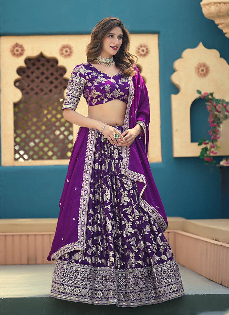 Purple Lehenga Choli