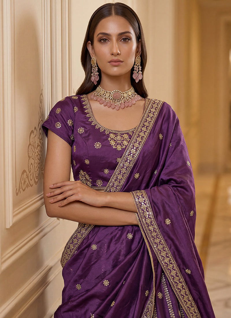Buy Purple Lehenga Choli In Canada