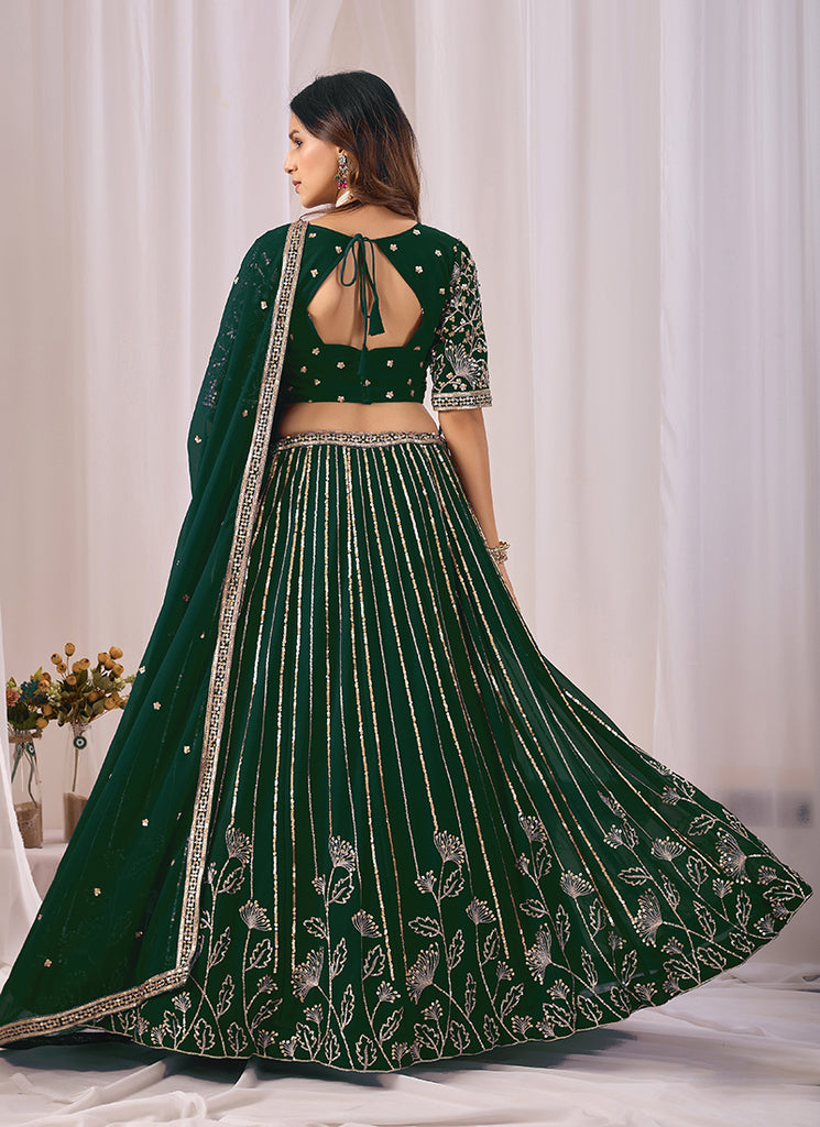 Buy Green Lahenga Choli Online
