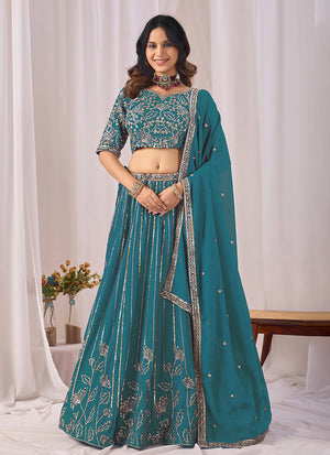 Georgette Lehenga
