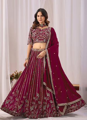 Georgette Lehenga