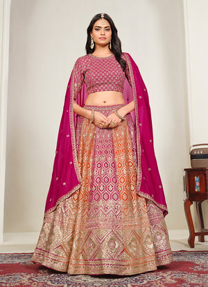 Georgette Lehenga