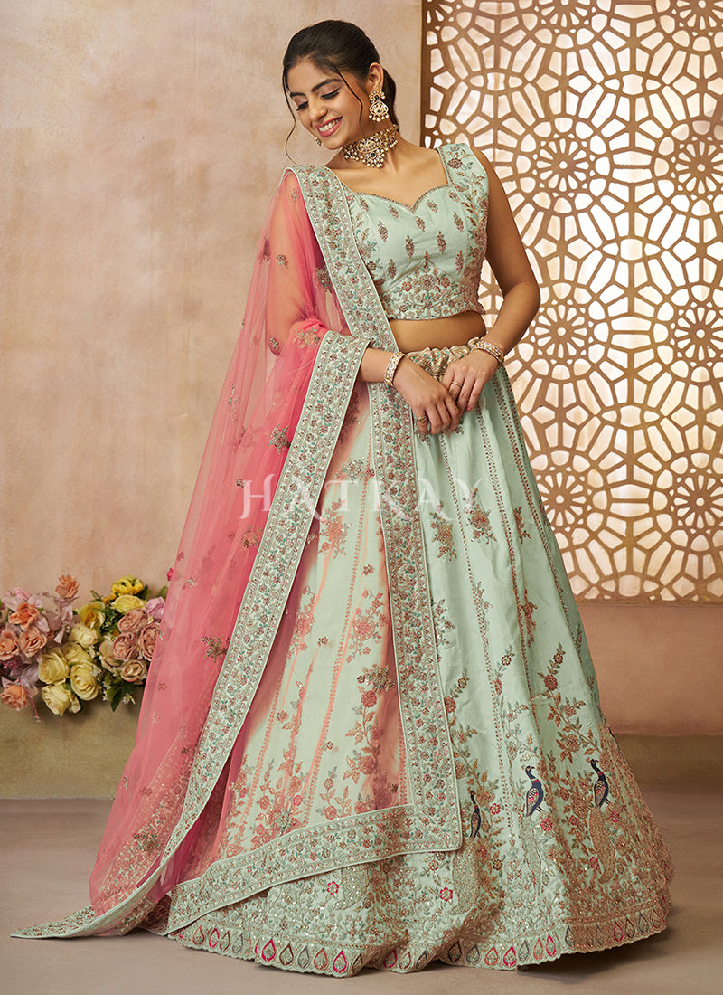 Designer Lehengas, Bridal Lehengas, wedding lehengas & more by India's Luxury Designer Online from Hatkay.