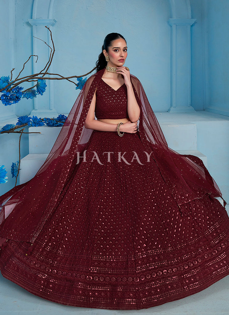 Shop Wedding Lehenga In USA, UK, Canada, Germany, Mauritius, Singapore, Australia With Free Shipping Worldwide.