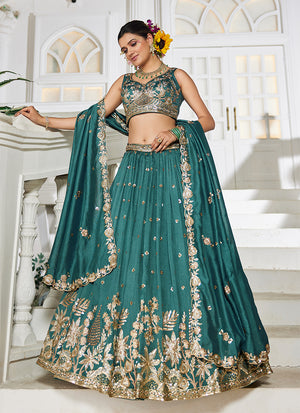Georgette Lehenga