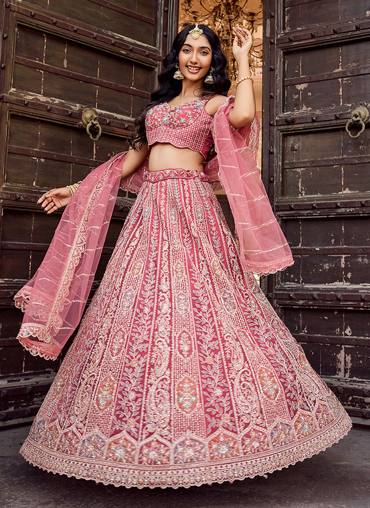 Shop Pink Lehenga Choli Online