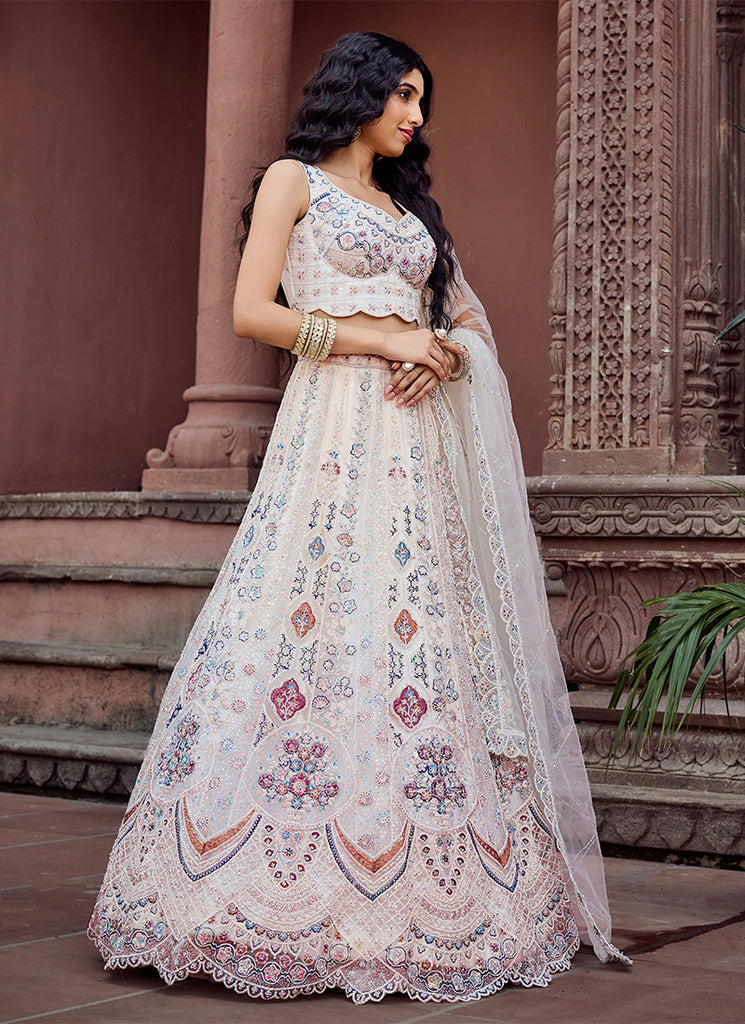 Shop White Lehenga Choli Online